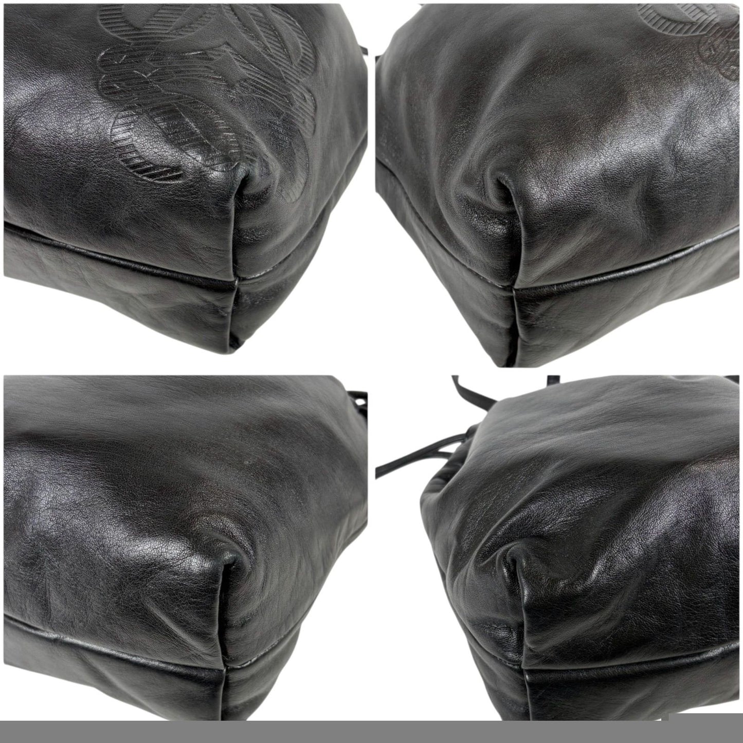 Loewe Drawstring Mini Shoulder Bag Pochette Drawstring Flamenco Knot Nappa