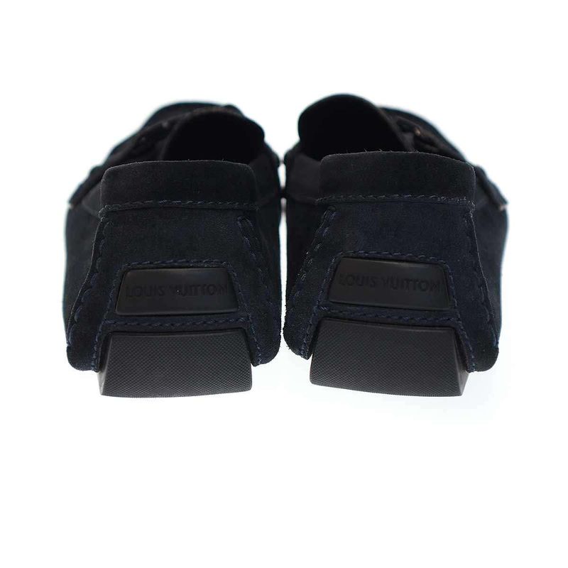 Louis Vuitton Suede Driving Shoes Navy 10