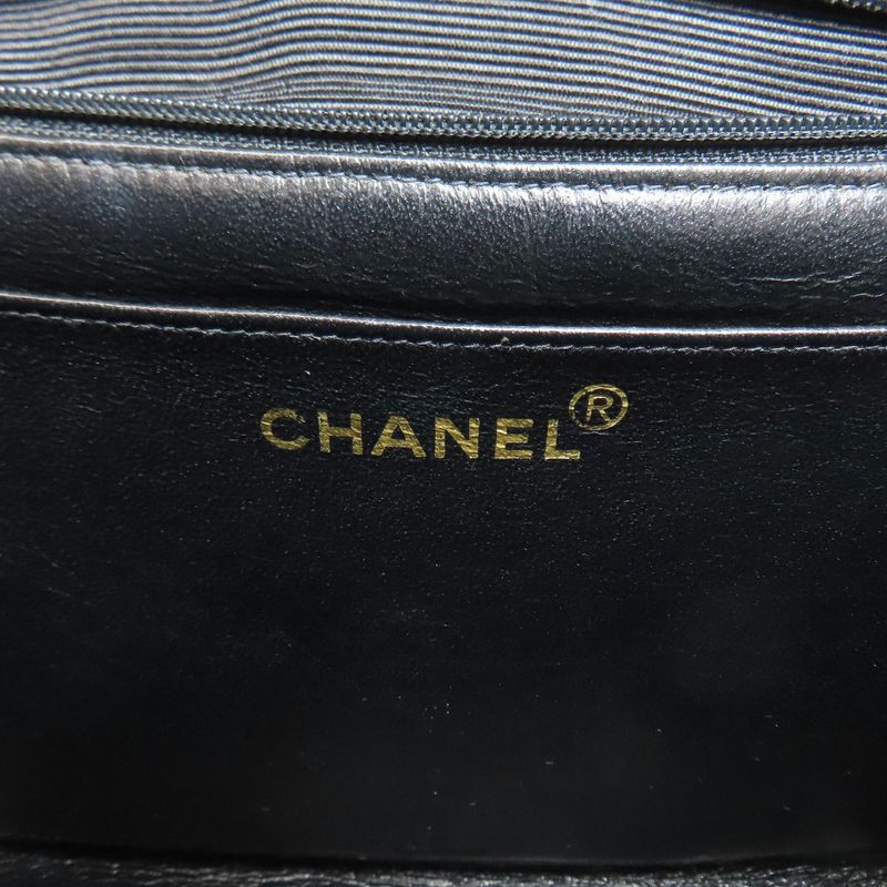 Chanel Matelasse Coco Mark Gold Hardware Shoulder Bag Grained Calfskin Women