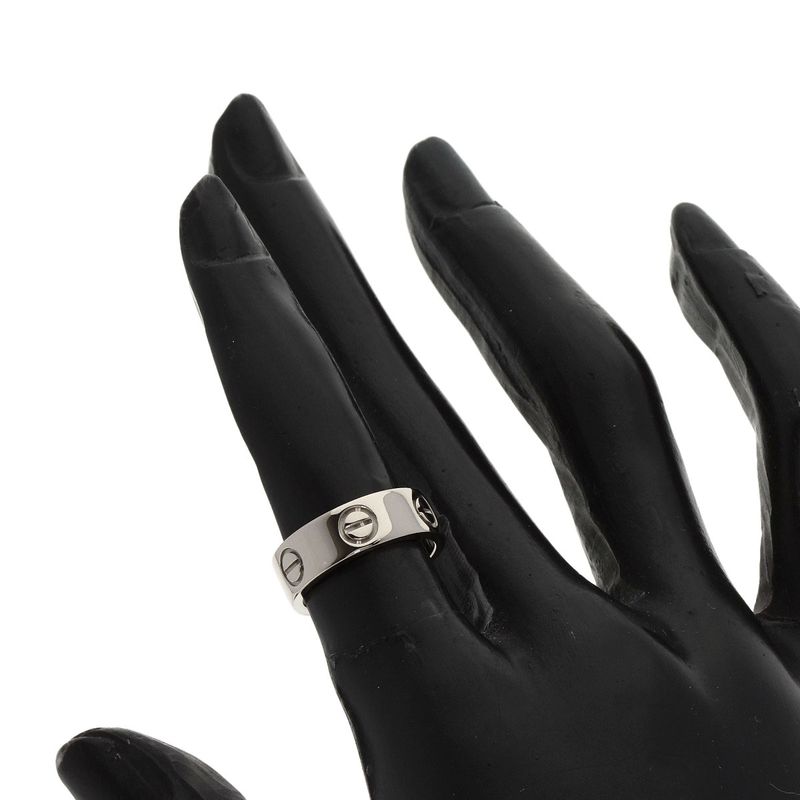 Cartier Love Ring #47 Ring - 18K White Gold Ladies
