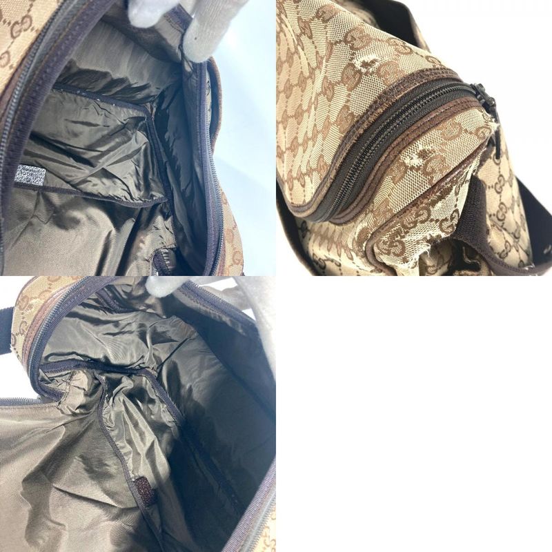 Gucci Shoulder Bag GG Mother's Bag 123326 GG Canvas/leather Beige