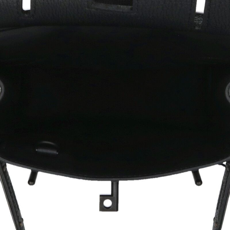 Hermes Akkad PM Monochrome K Engraved Black Hardware Togo So Black Shoulder Bag