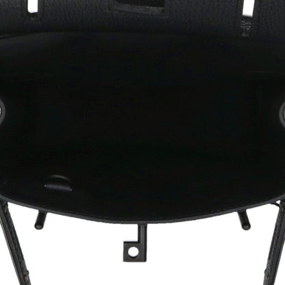 Hermes Akkad PM Monochrome K Engraved Black Hardware Togo So Black Shoulder Bag