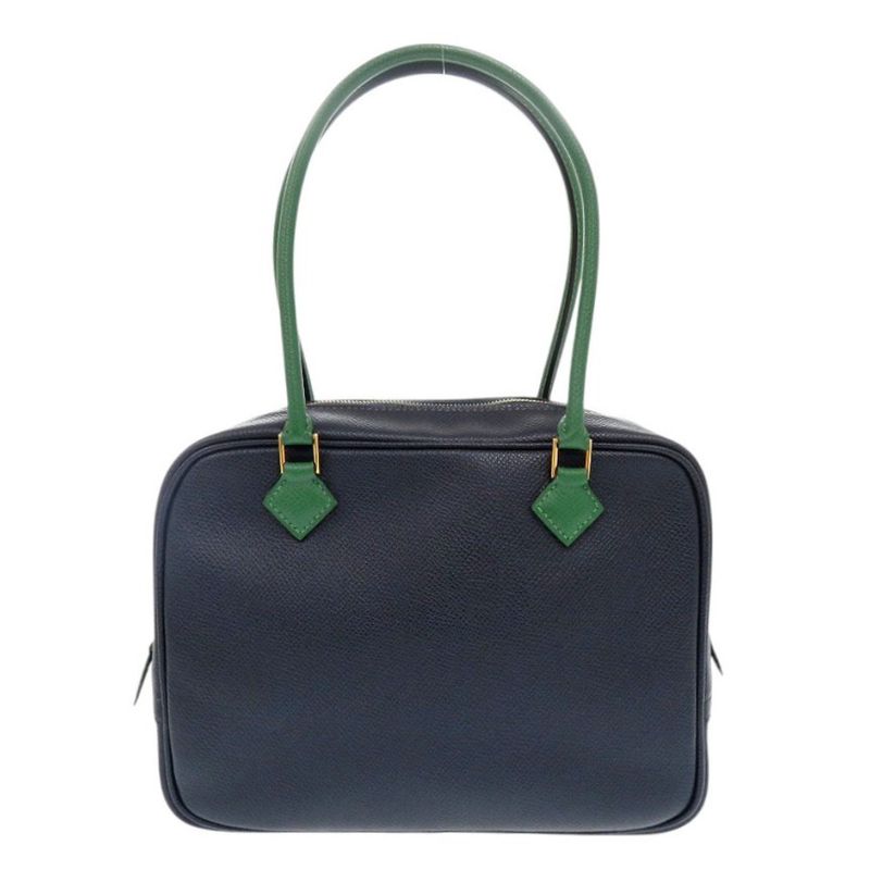 Hermes Mini Prüm Courchevel Blue Indigo Veil Handbag Navy Blue 1607 Hermes