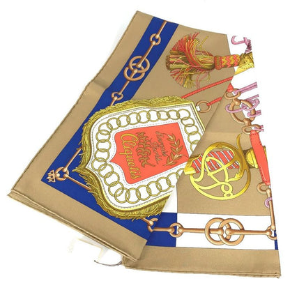 Hermes Scarf Carré 90 Carré 90 Silk Beige