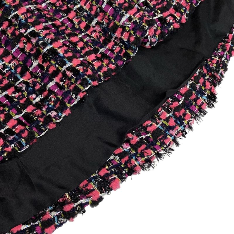 Chanel Skirt Suit Size 36 S Ladies P47135/p47023 Pink X Black X Multi Long