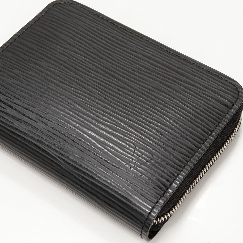 Louis Vuitton Coin Case Epi Noir Black Sippy Coin Purse M60152