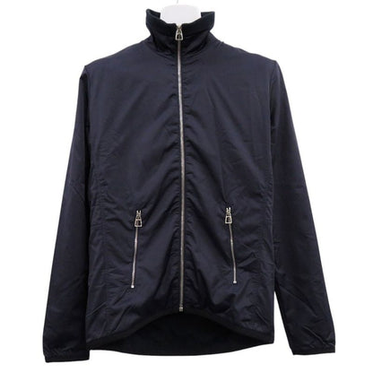 Hermes Warm Up Fleece Jacket 800165e Nylon Jacket Navy 0935 Hermes