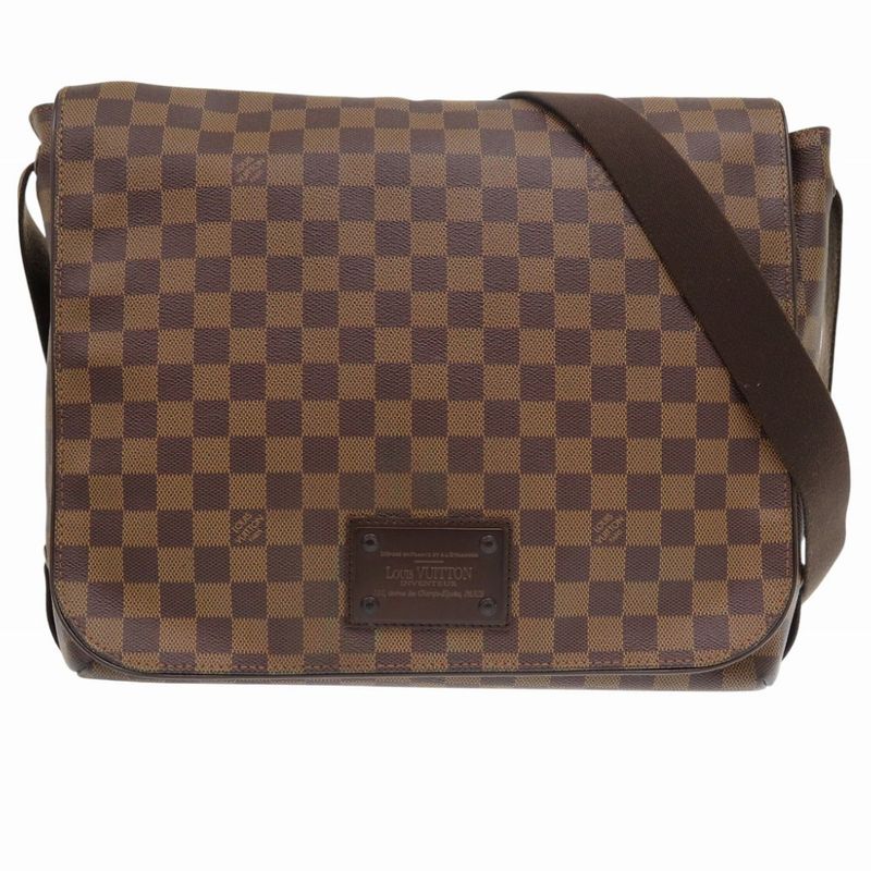 Louis Vuitton Damier Brooklyn MM Messenger Bag N51211 Shoulder Bag LV 1092louis