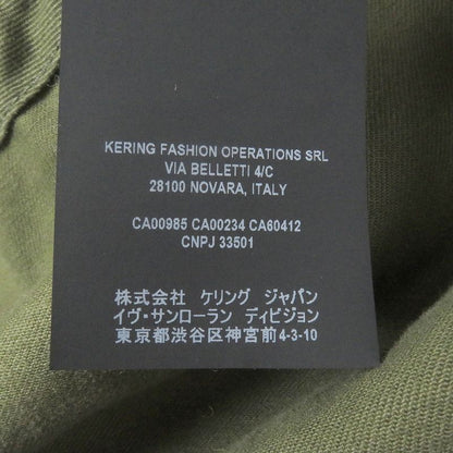 Saint Laurent Paris 632467 Cotton Linen Toggle Button Military Duffle Coat