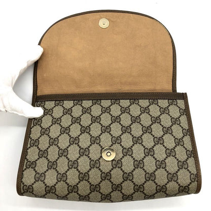 Gucci 89-01-030 Second Bag Clutch Bag Pouch Sherry Line GG Supreme Beige Ladies