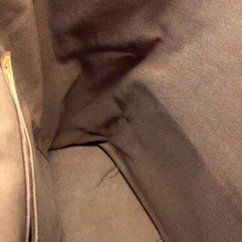 Louis Vuitton Montsourisgm Monogram Leather × PVC Brown Backpack Gold M51135