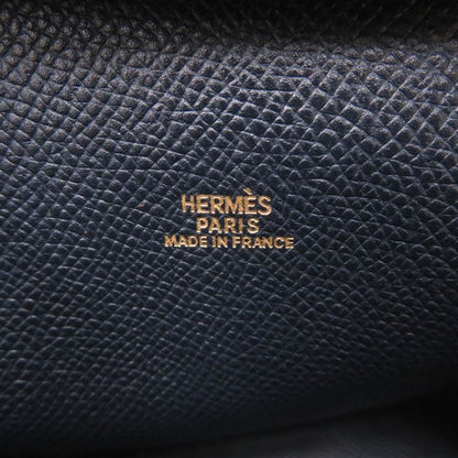 Hermes Mini Prüm Courchevel Blue Indigo Veil Handbag Navy Blue 1607 Hermes