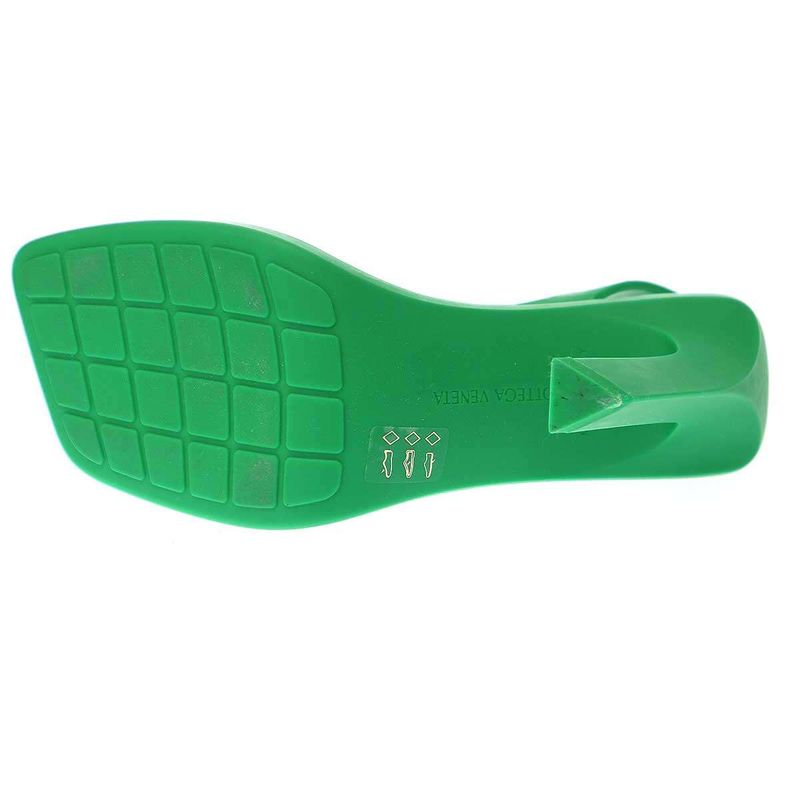 Bottega Veneta Jimbo Rubber Heel Sandals Green 36