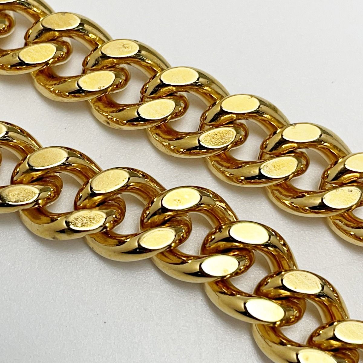 Chanel Rue Cambon B22a GP Metal Logo Necklace Women's Accessories