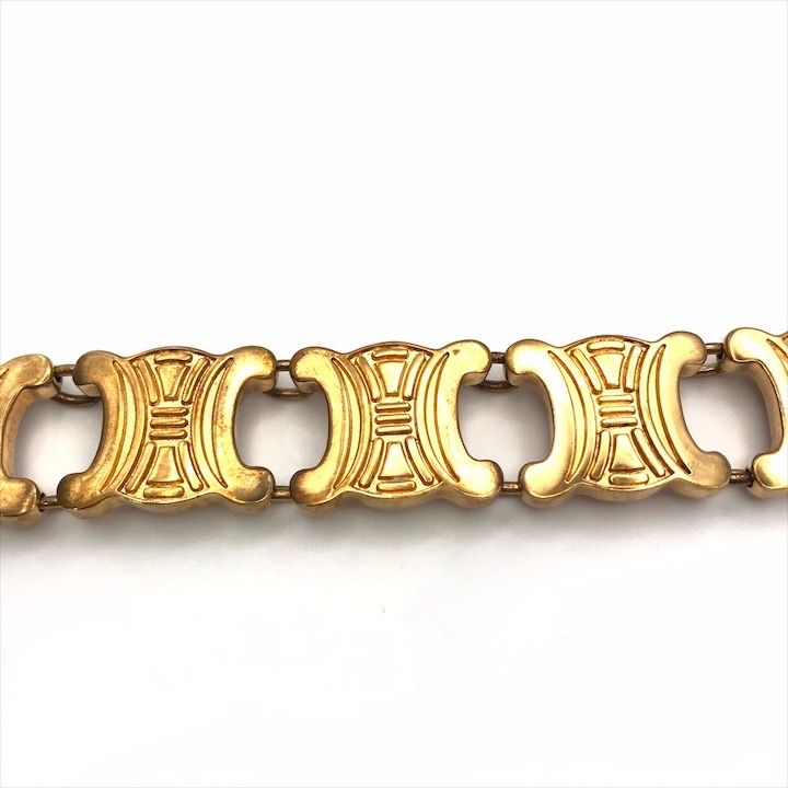 Celine Macadam Triomphe Gold Bracelet Small Items