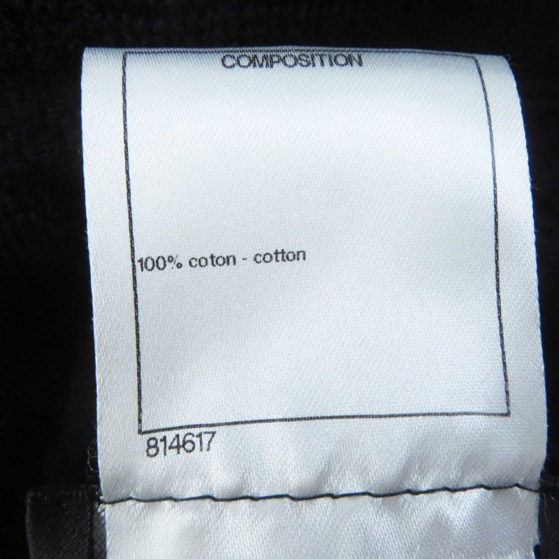 CHANEL 15P P51319 100% Cotton Pile Fabric Coco Mark Hooded Sleeveless Dress