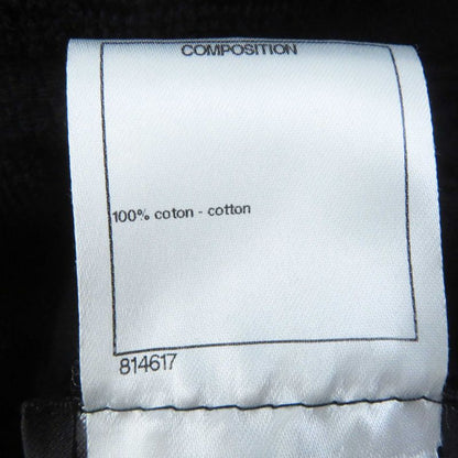 CHANEL 15P P51319 100% Cotton Pile Fabric Coco Mark Hooded Sleeveless Dress