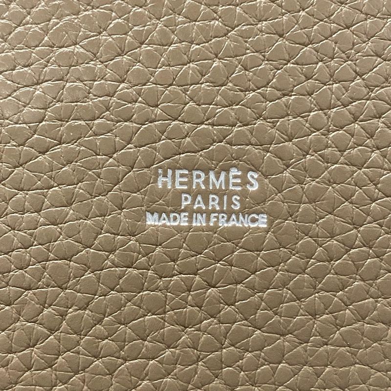 Hermes Handbag Mangeoir Etoupe Silver Hardware