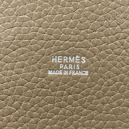 Hermes Handbag Mangeoir Etoupe Silver Hardware