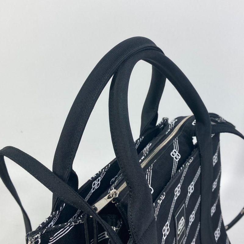 Balenciaga Handbag Trade S 620884 Canvas Black