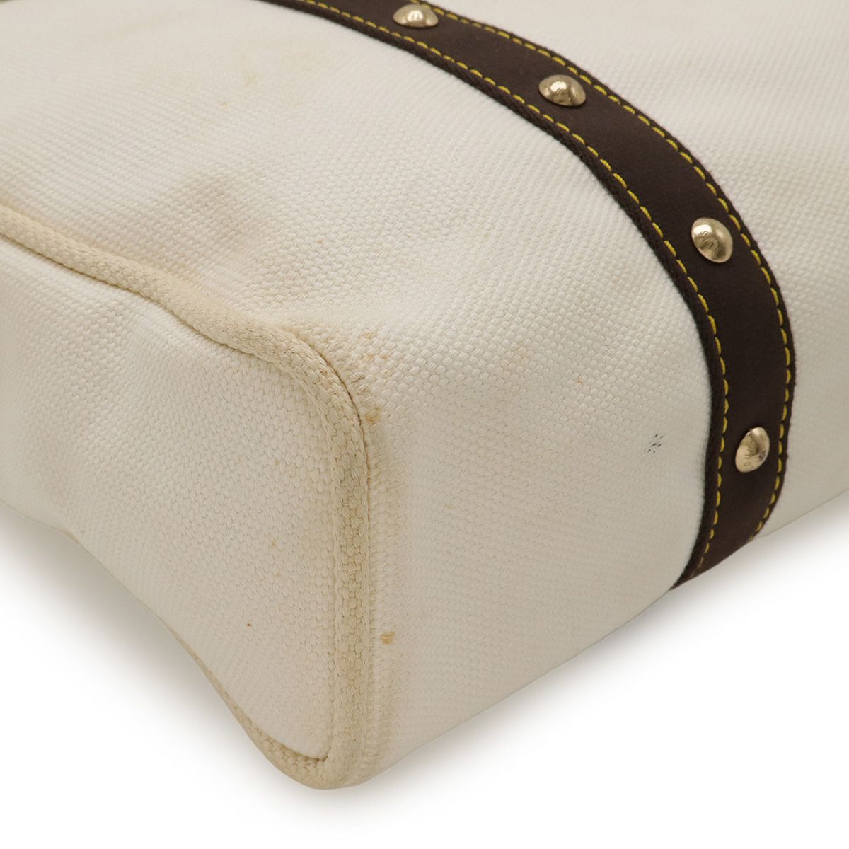 Louis Vuitton Antigua Line Cabas GM Tote Bag Shoulder Bag Studded Canvas Beige