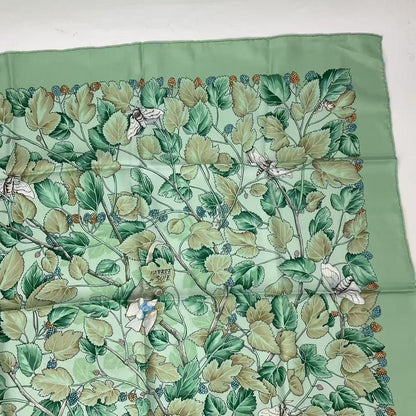 Hermes Carre 90 L'arbre De Soie Silk Tree Mulberry Tree And Silkworm Silk Scarf