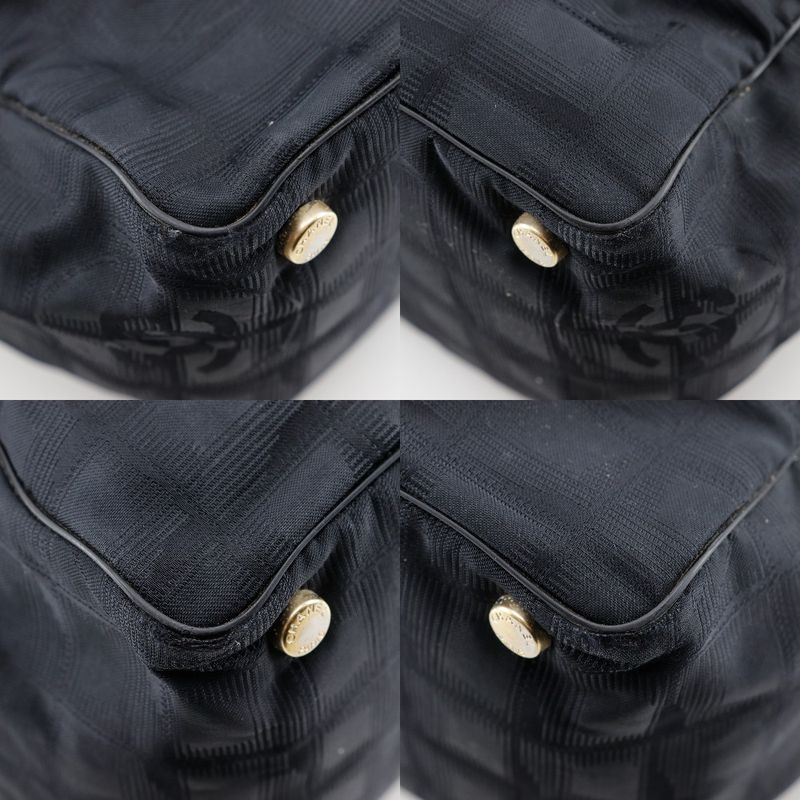 Chanel Tote MM New Travel Line A15991 Nylon Canvas Black Ladies Tote Bag