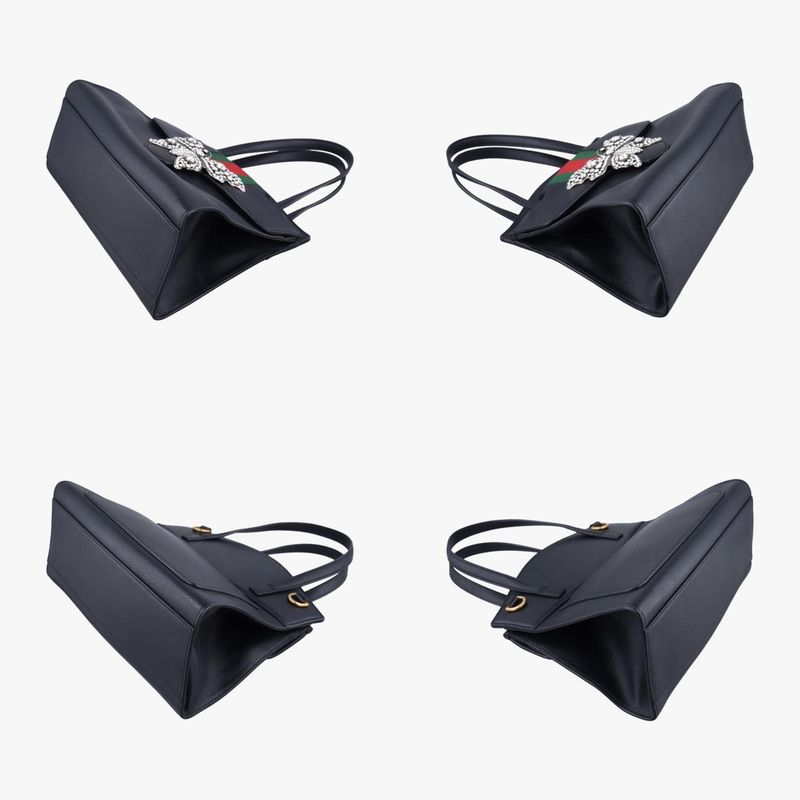 Gucci Crystal Butterfly Linea Totem Black X Green X Red X Multicolor Leather