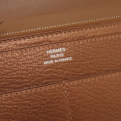 Hermes Dogon GM Midosuji Limited Chevre Bronze Silver Hardware □K Engraved Long