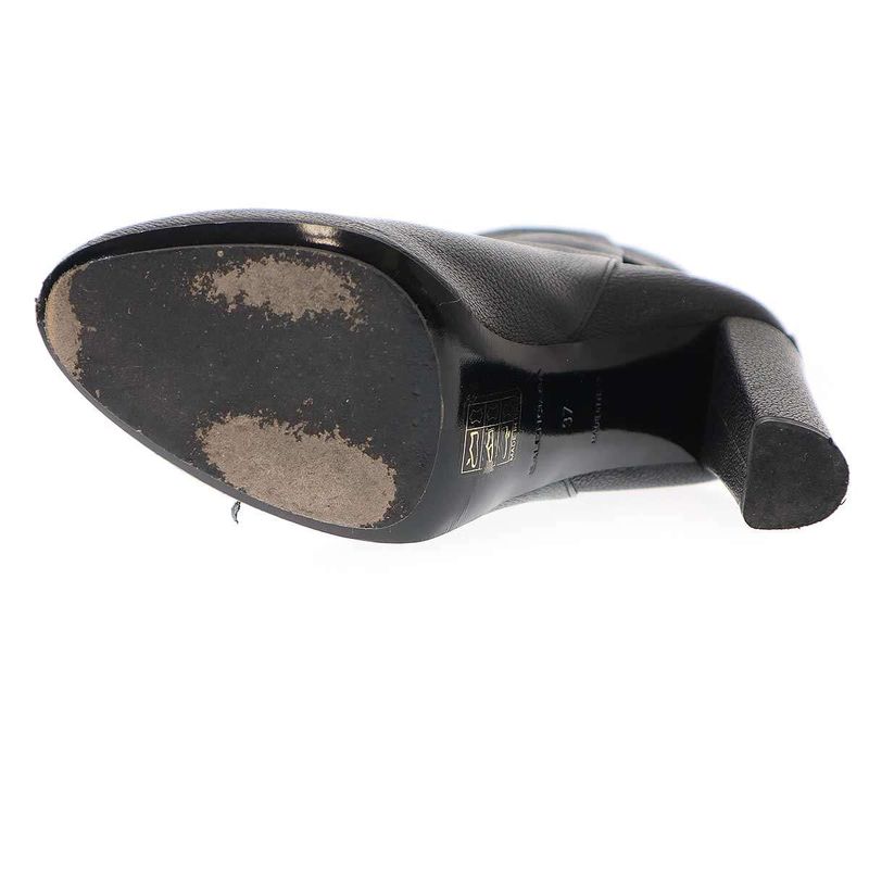 Balenciaga High Heel Leather Boots 245433 Black 37