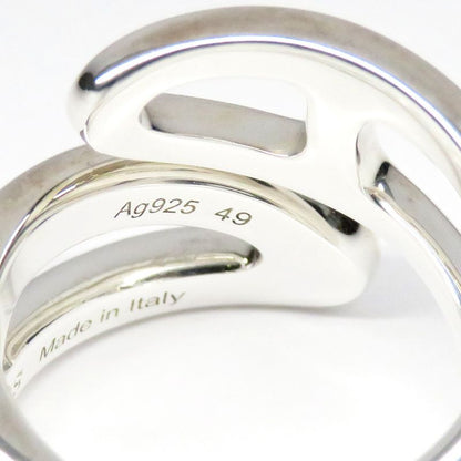 Hermes Ring Chaine D'ancre Punk H117620b #49 Approx 9 Ag925 SV Silver