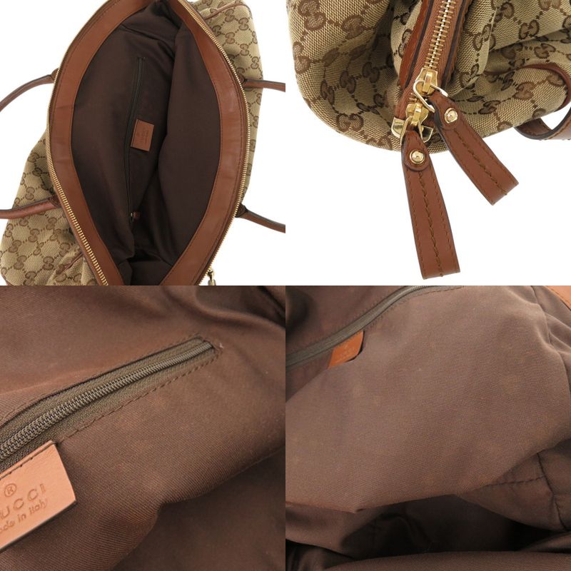 Gucci Sookie 223974 GG Canvas Leather Beige Brown 2WAY Shoulder Handbag 1260