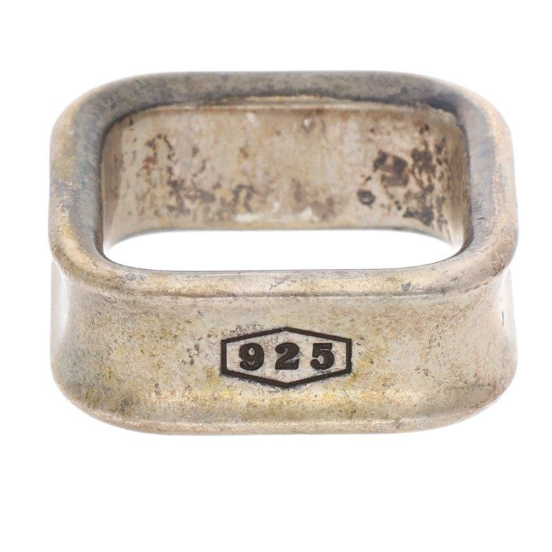 Tiffany & Co Square 1837 Silver Ring Ladies 9.5