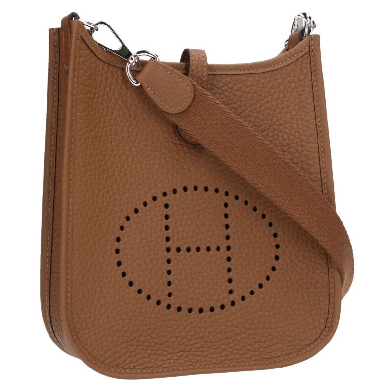 Hermes Evelyn TPM K Engraved Svhardware Taurillon Clemence Leather Shoulder Bag