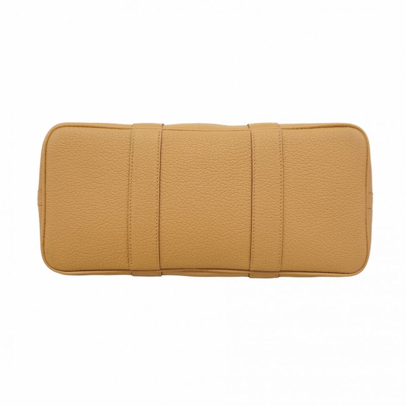 Hermes Tote Garden Party TPM Toile Officier Negonda Orange Biscuit Silver