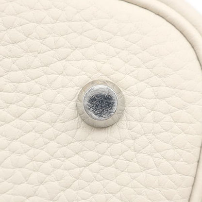 Hermes Handbag Picotin Lock MM Taurillon Clemence Cles Silver Hardware Off