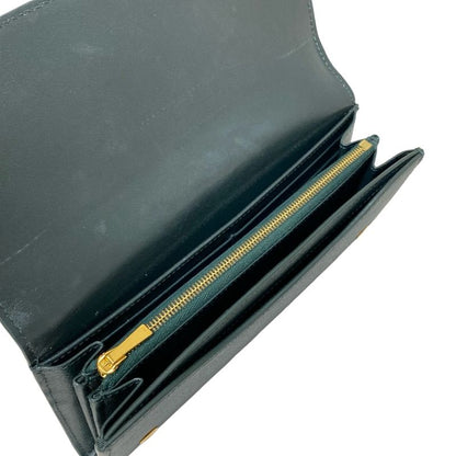 Celine Long Wallet Large Flap Wallet 10b563bel31an Amazon (dark Green)