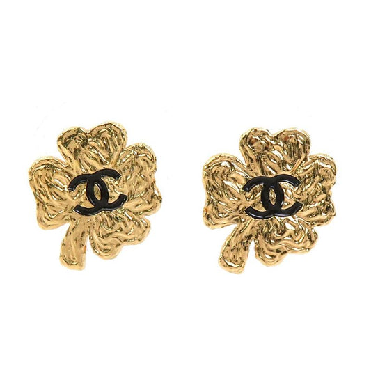 Chanel Earrings Clover Coco Mark