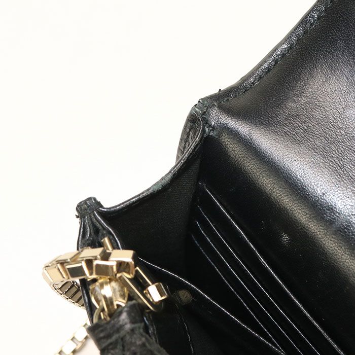 Balenciaga 444168 Chain Wallet Leather Women