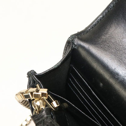 Balenciaga 444168 Chain Wallet Leather Women