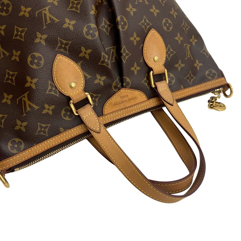 Louis Vuitton Palermo PM Monogram Leather 2-Way Handbag Mini Tote Bag Shoulder
