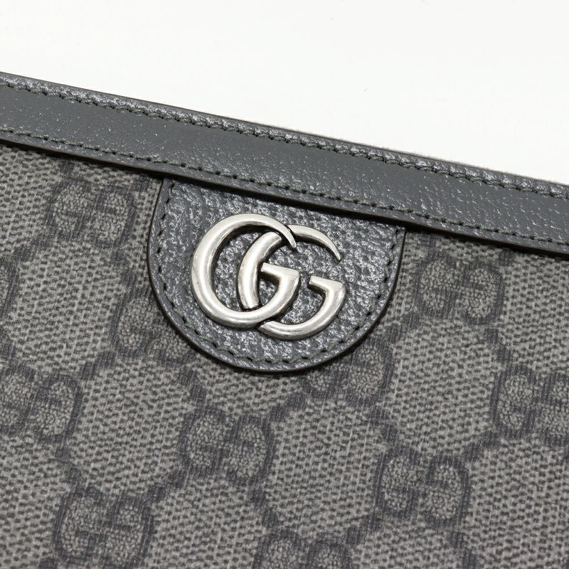 Gucci Round Zipper Long Wallet With Coin Purse Ophidia GG Supreme Zip-around