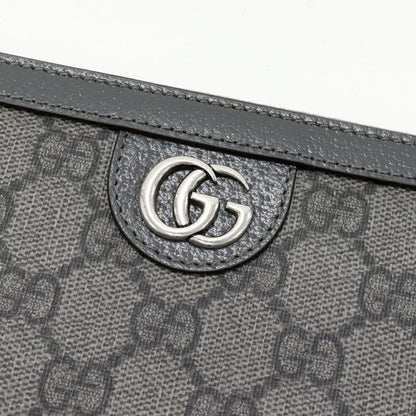 Gucci Round Zipper Long Wallet With Coin Purse Ophidia GG Supreme Zip-around