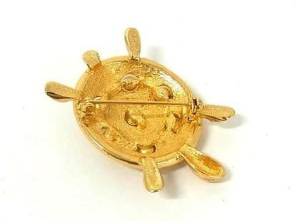 Christian Dior Christian Dior Tortoise Motif Pin Brooch Pin Badge Accessories