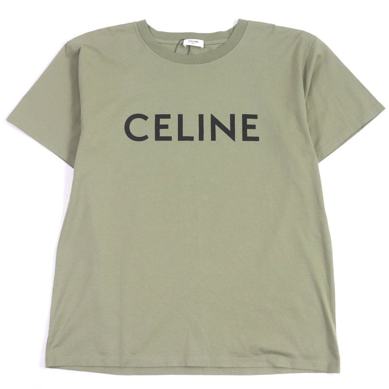Celine 2x681671q Cotton Logo Print Short Sleeve Short Sleeve Loose T-shirt
