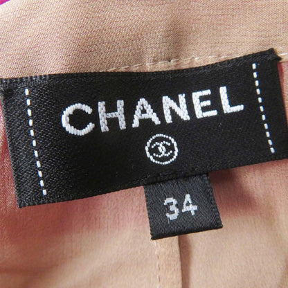 CHANEL 23A P75369 Wool Fuchsia (pinkish) Coco Mark Button Long Length Knit