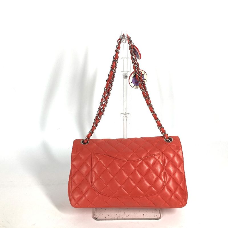 Chanel Shoulder Bag Matelasse 25 Matelasse 25 Lambskin Red