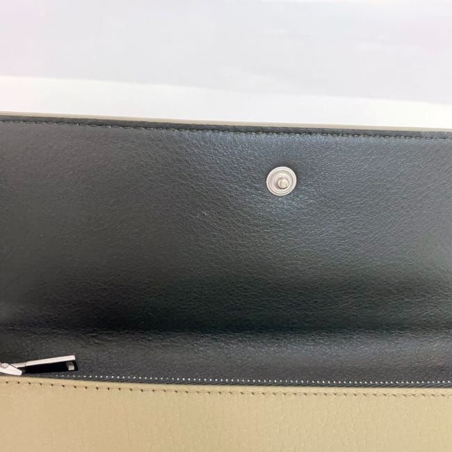 Bottega Veneta Long Fold Wallet Ec21351 Beige Khaki