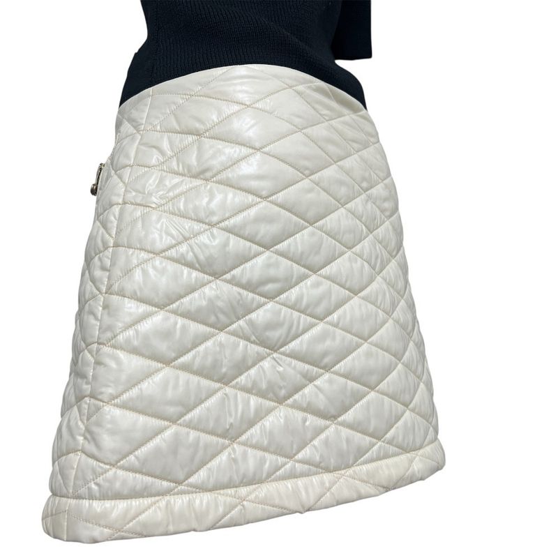 Louis Vuitton Dress Logo Bi-color Wool Black